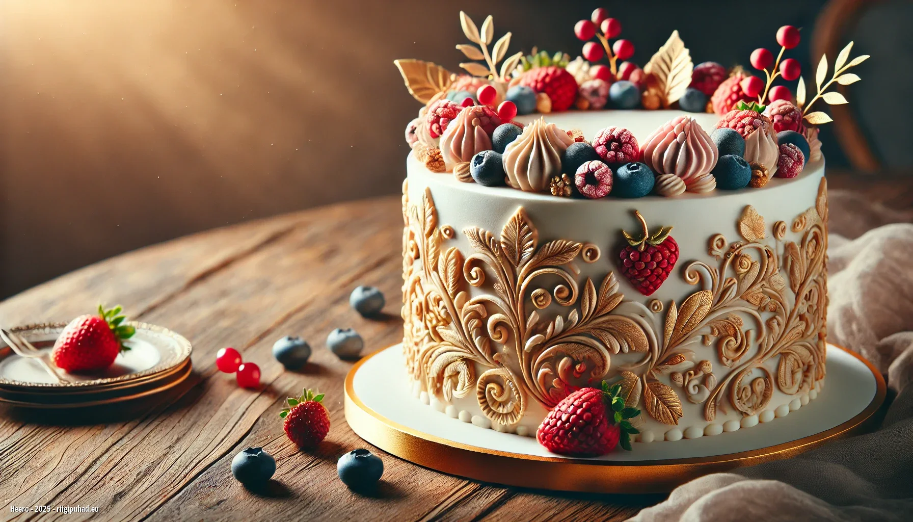 Heero magus hetk nimepäeval koos tordiga