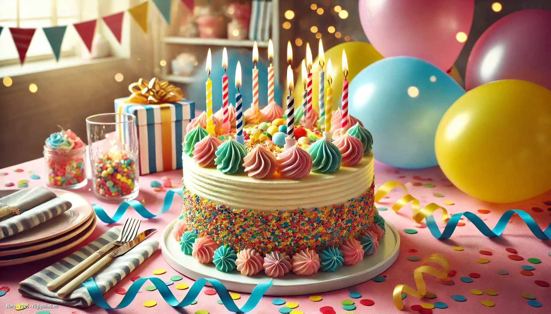 Nora nimepäevaõhtu tordiga