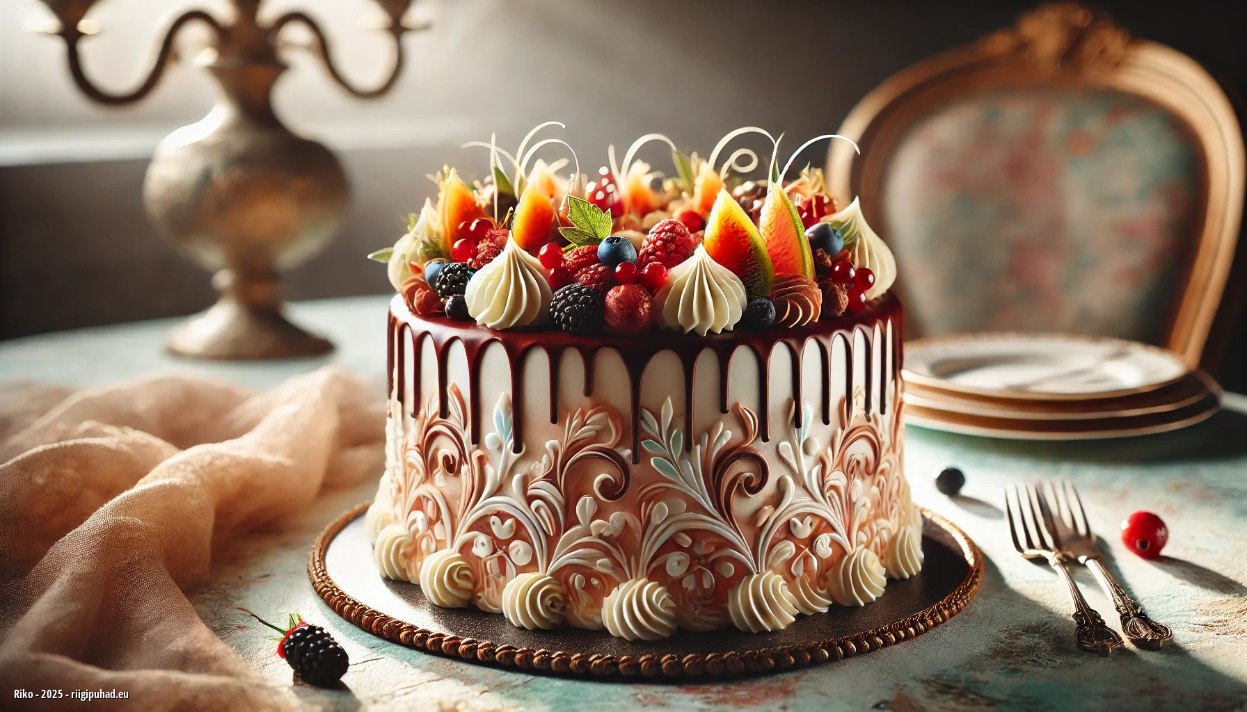 Riko nimepäeva tähistamine uhke tordiga