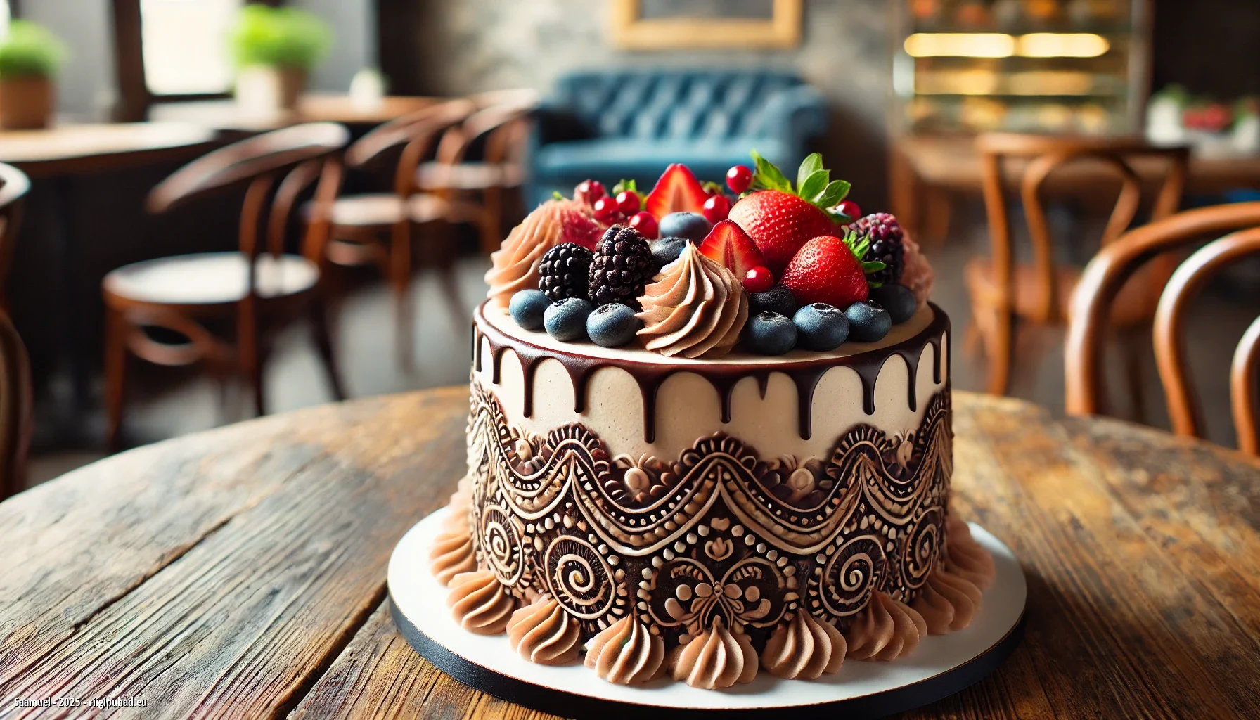 Saamueli nimepäevapidu tordiga