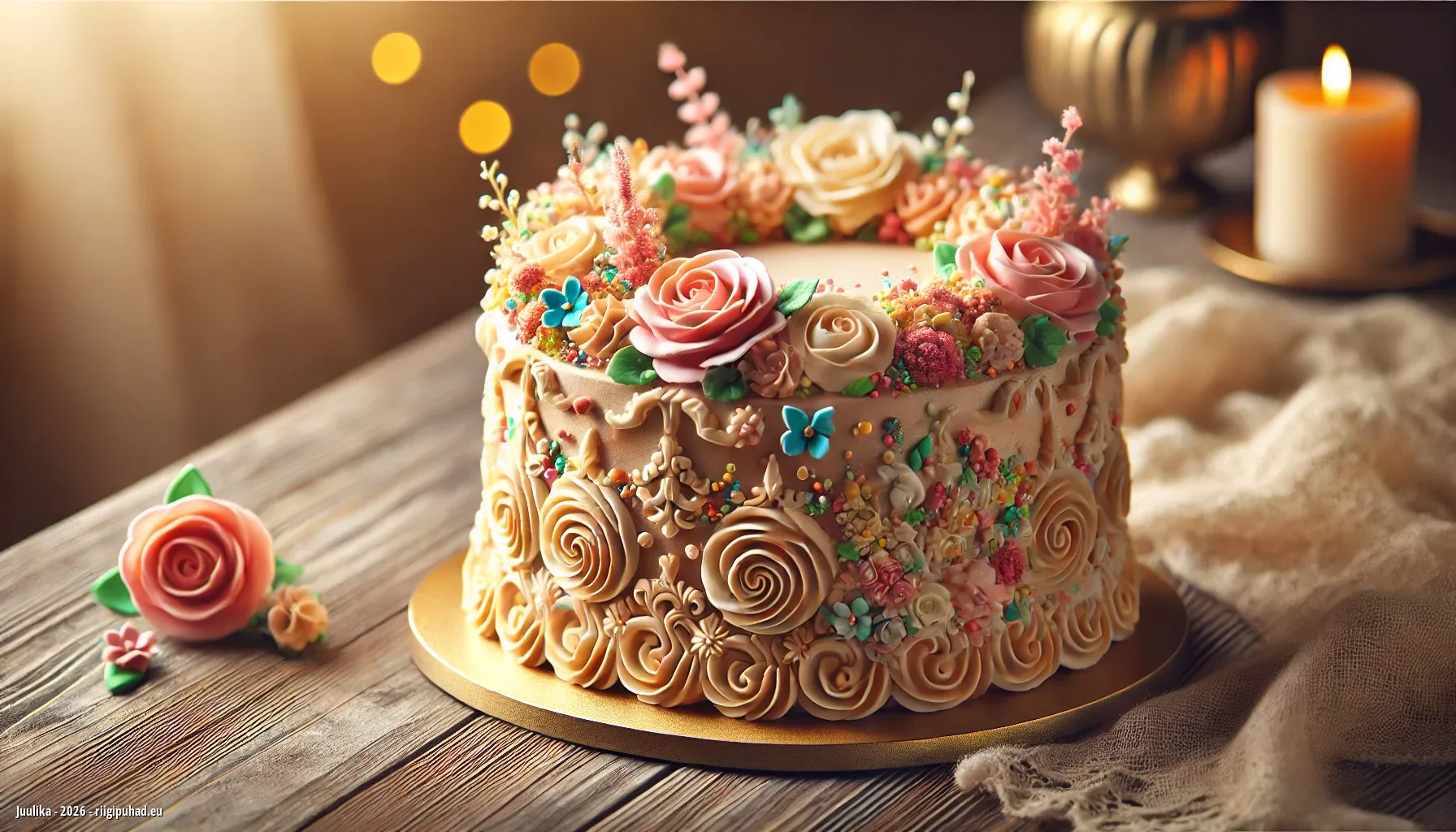 Juulika magus hetk nimepäeval koos tordiga