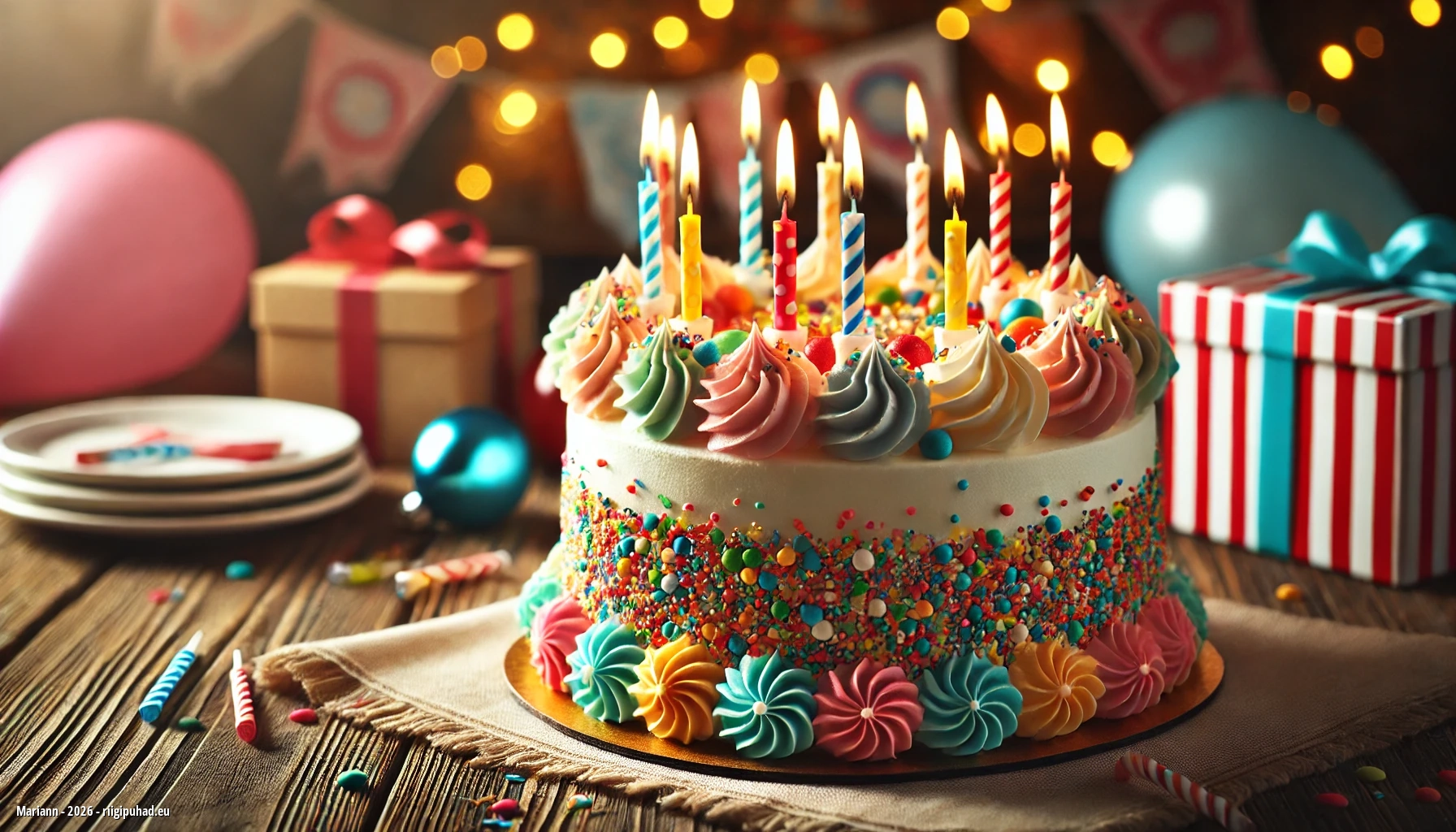 Marianni nimepäevapidu tordiga