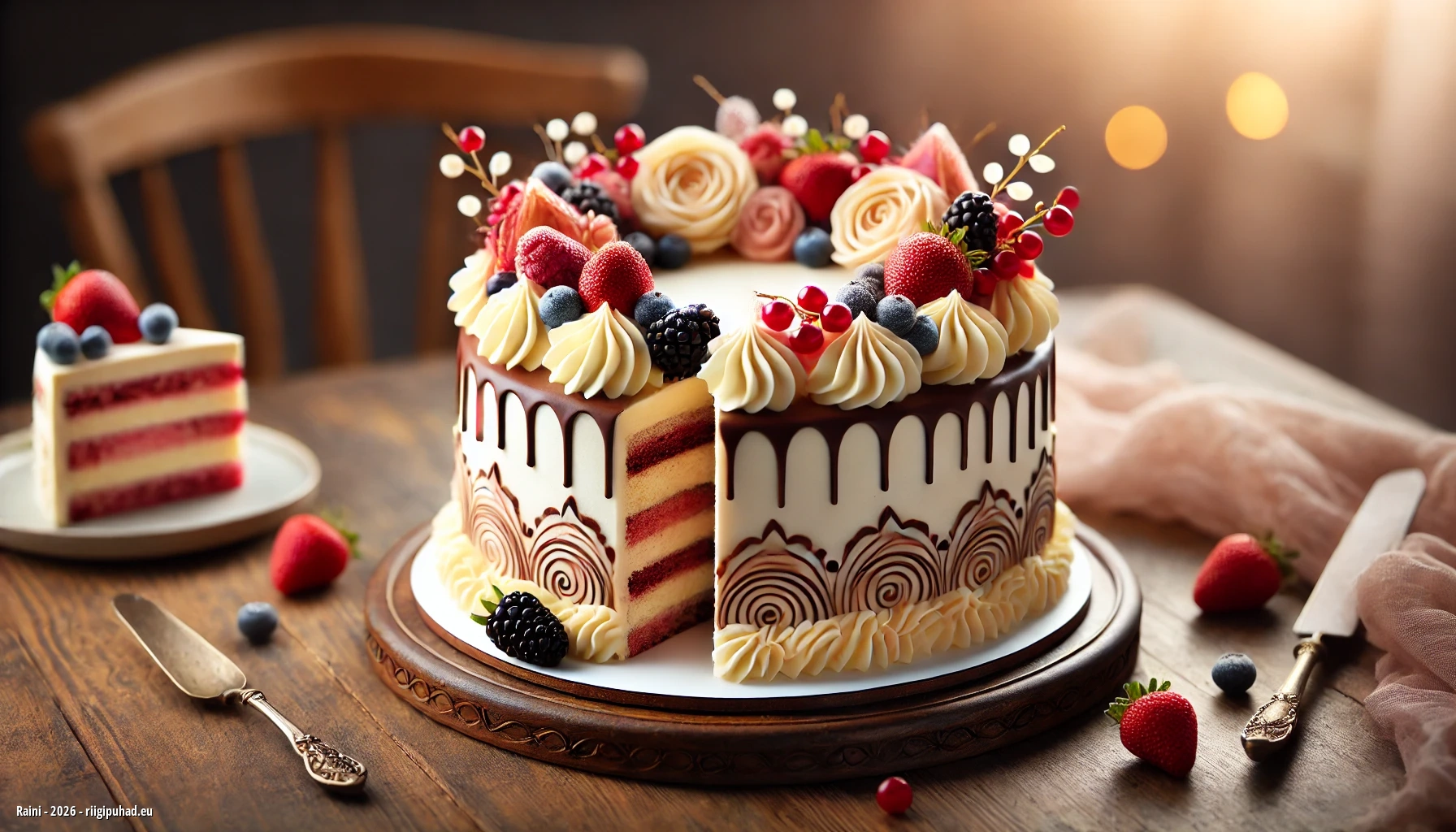 Raini nimepäevapidu uhke tordiga