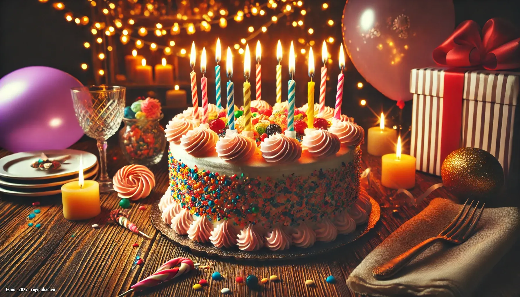 Esmo magus hetk nimepäeval koos tordiga