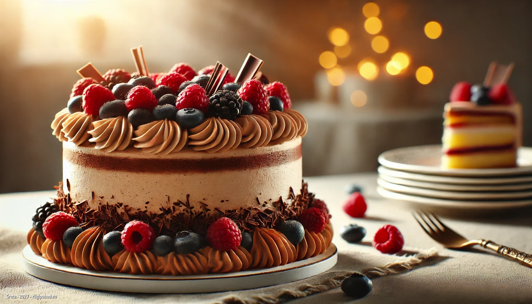 Grete nimepäev - koogiga kaetud nimepäevalaud