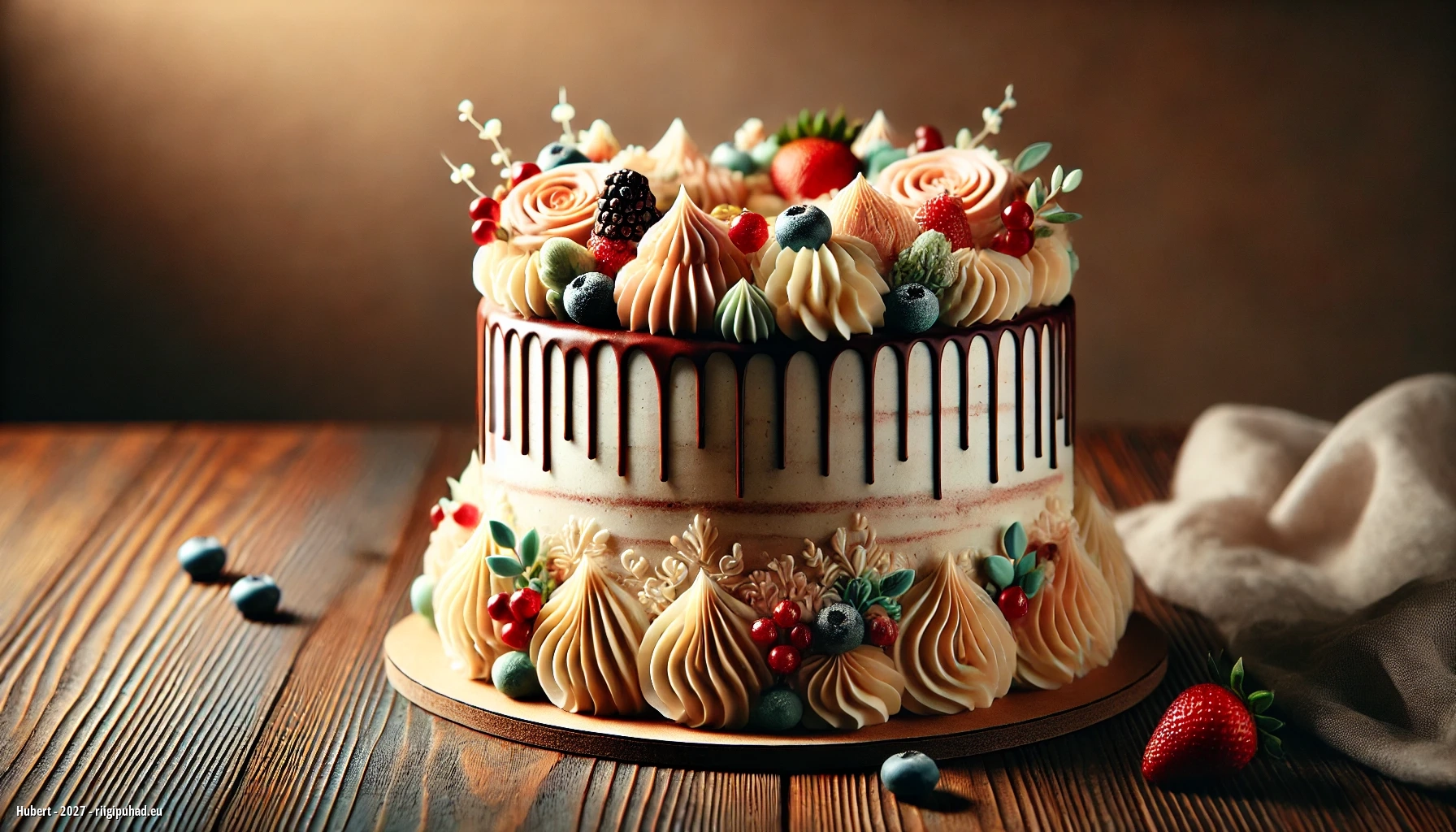 Huberti nimepäevapidu tordiga