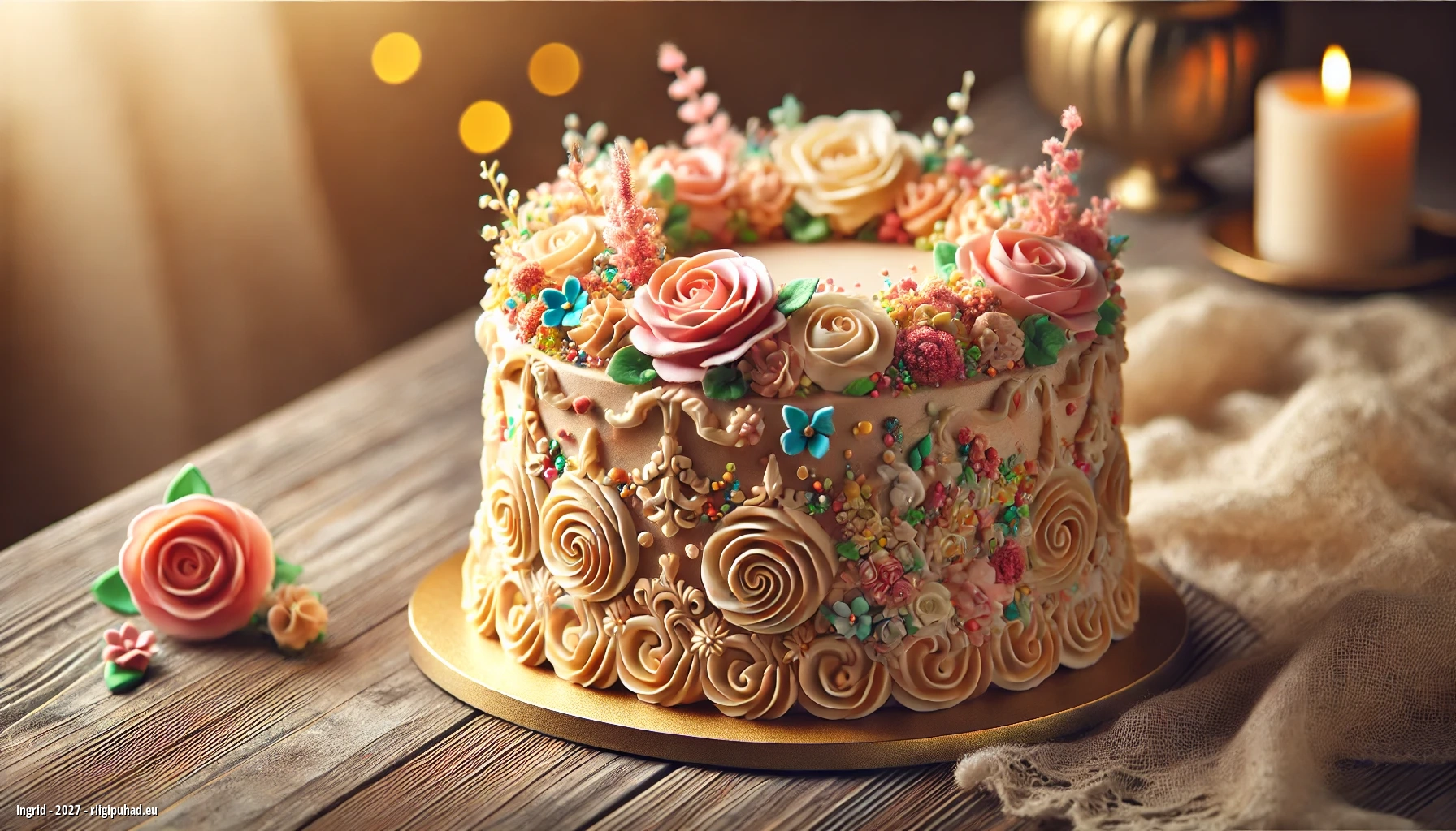 Ingridi nimepäevapidu uhke tordiga