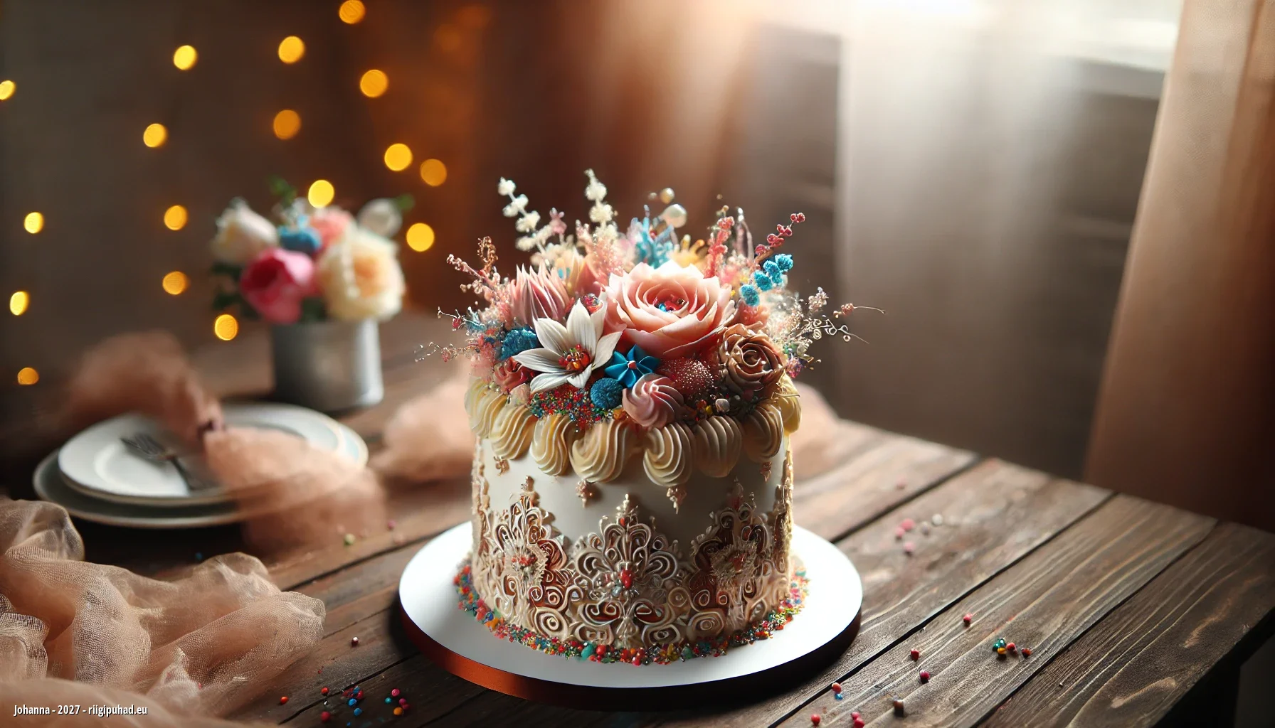 Johanna nimepäevapidu tordiga