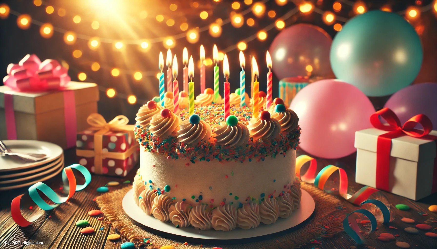 Kai nimepäevapidu uhke tordiga