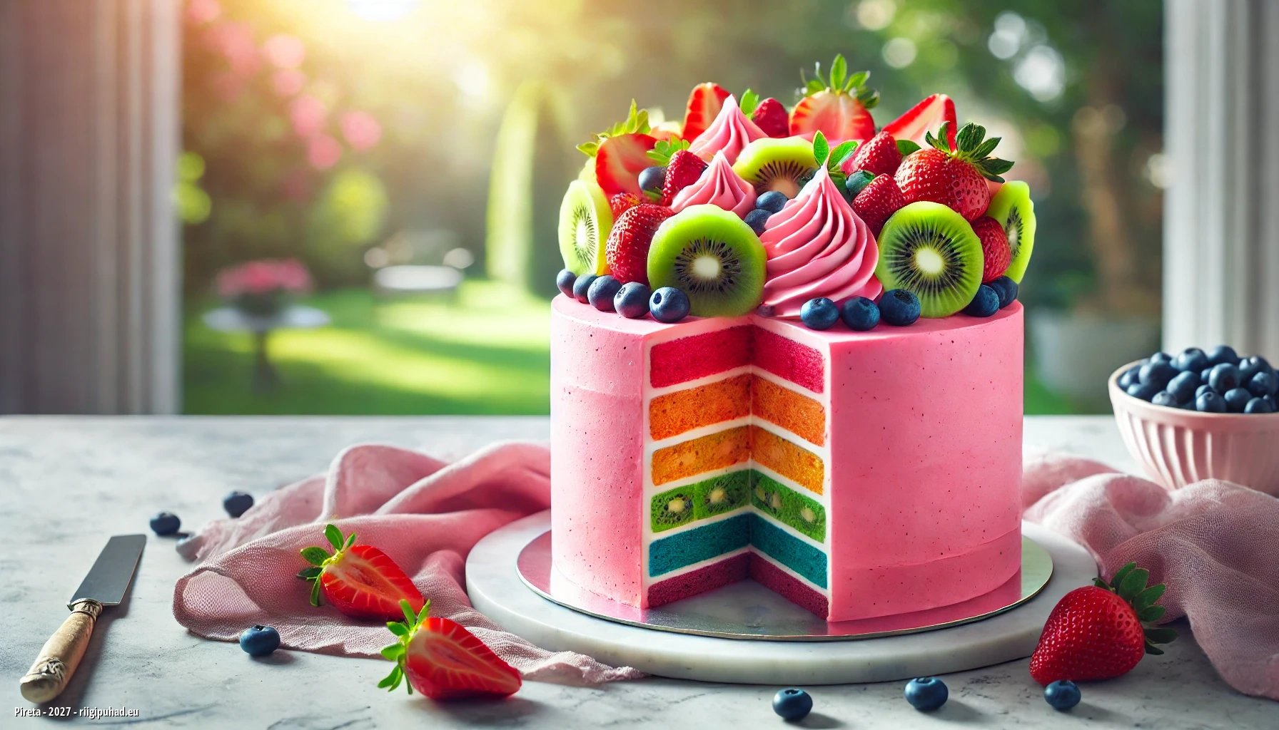 Pireta nimepäevapidu tordiga