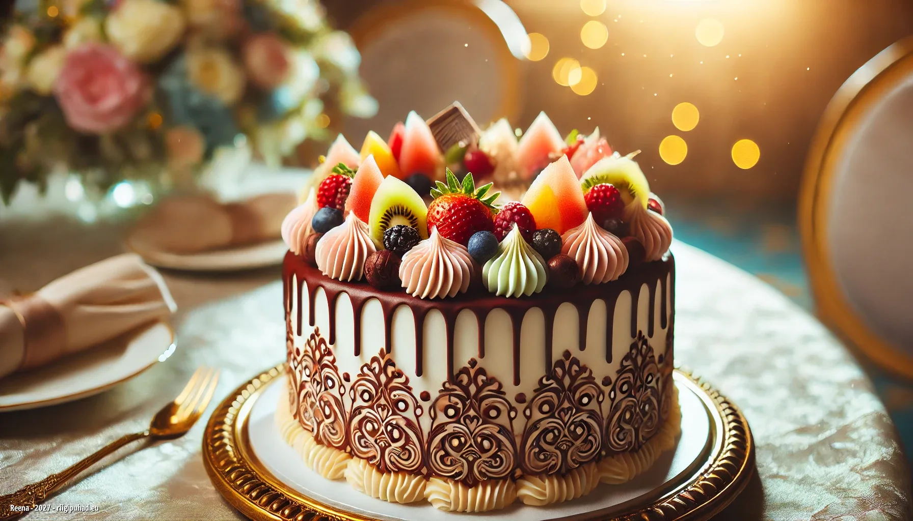 Reena ideaalne nimepäev - tort laual, rõõm südames