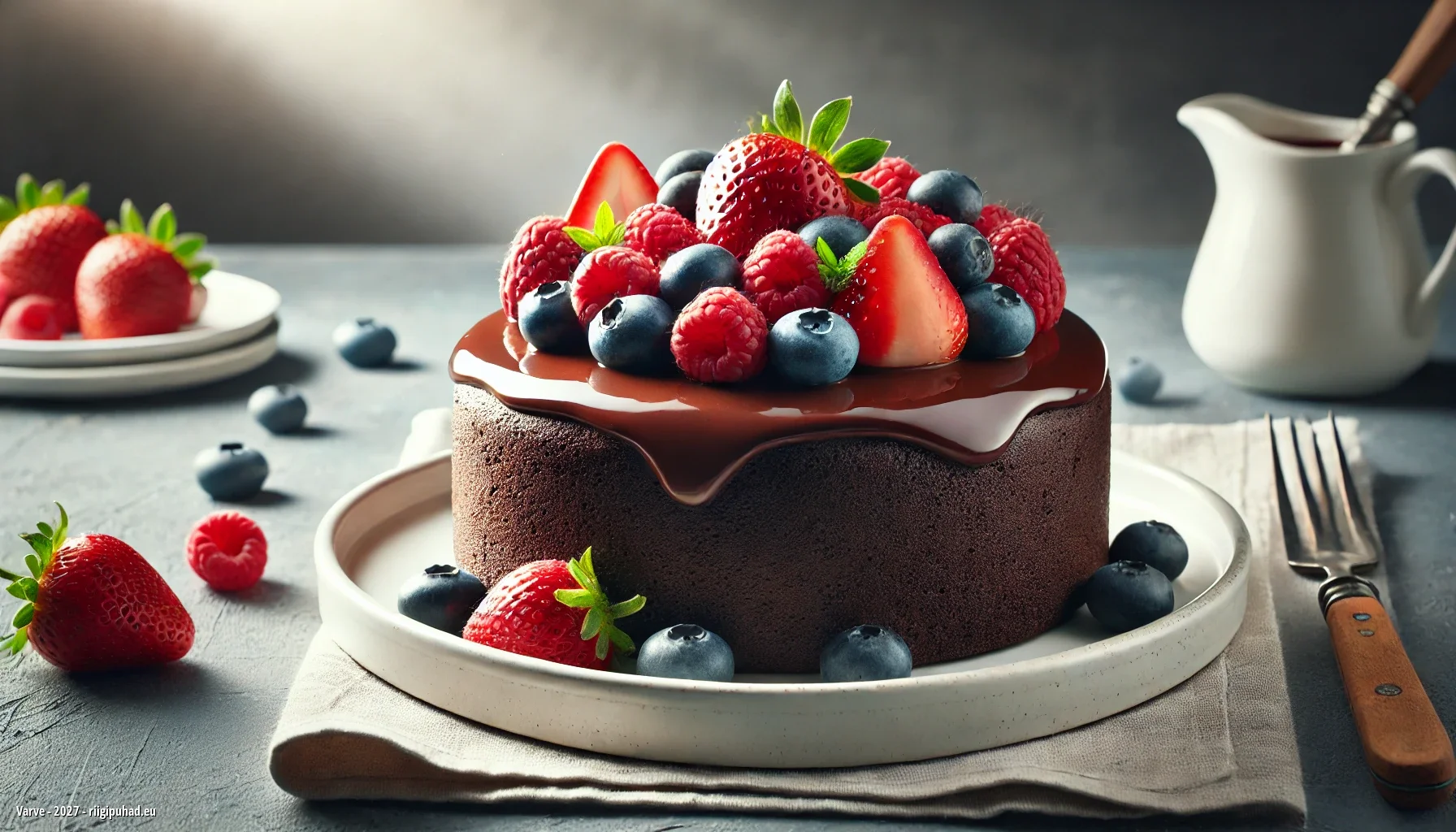 Varve nimepäeva tähistamine tordiga kaetud laua taga